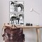 Stupell Industries Abstract Horse Silhouette Circles 2 pc Framed Giclee Wall Art Set Design by Ethan Harper